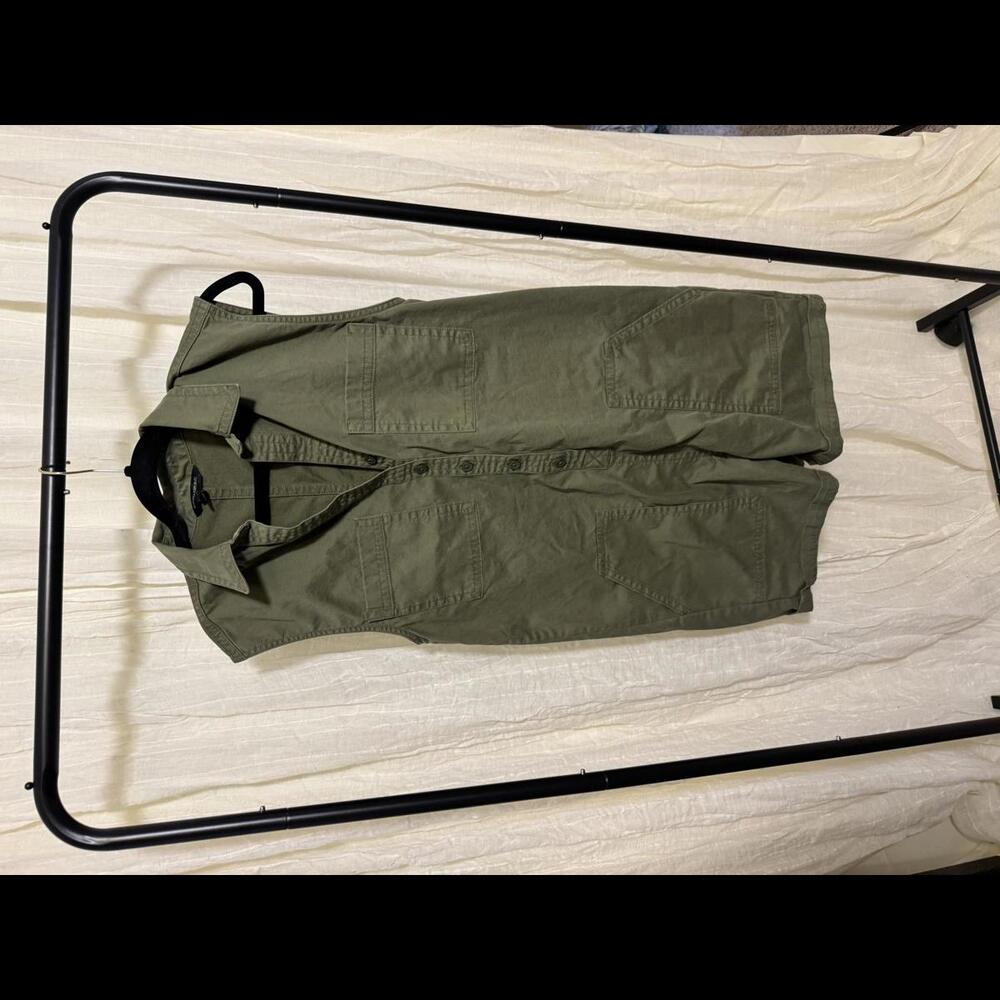 Stylish Olive Green Sleeveless Utility Romper